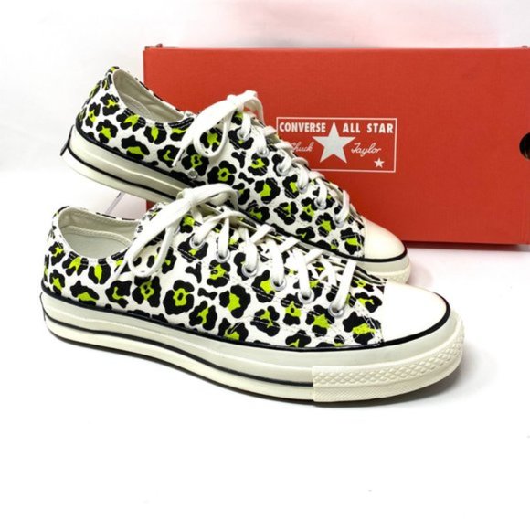 💖MEGA SALE💖Converse CHUCK 70 OX EGRET Black Leopard Print Low Men's 164410C - Picture 11 of 11